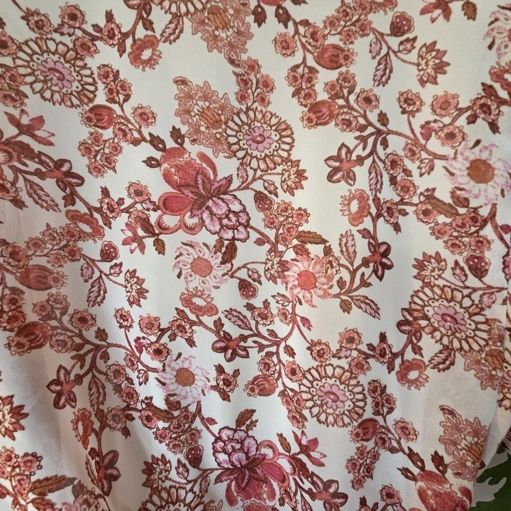 Lush Floral Pink And Cream Dress - Picture 8 of 9